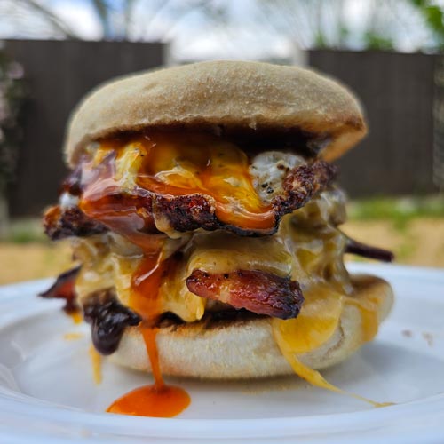 double-sausage-egg-muffin